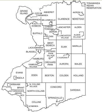 Municipalities map